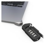 Cable antirrobo Compulocks MBALDG05CL color Plata que asegura portátiles contra robo. SKU: MBALDG05CL