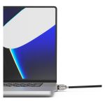 Cable antirrobo Compulocks plata para portátiles con SKU MBPR16LDG02