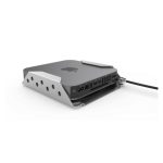 Soporte metálico de Compulocks para portátiles, modelo MMEN76, con ajuste seguro y diseño robusto.