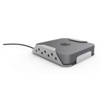 Imagen del Compulocks Mac Mini Security Mount de aluminio en color plata, SKU: MMEN76CL. Ideal para asegurar tu Mac Mini.