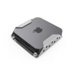 Imagen del Compulocks Mac Mini Security Mount de aluminio en color plata, SKU: MMEN76CL. Ideal para asegurar tu Mac Mini.