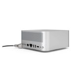 Cable antirrobo Compulocks Ledge en negro y plata para portátiles, modelo MSLDG01CL, ideal para asegurar dispositivos portátiles.