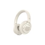 Auriculares Conceptronic ALVAH02C con diadema, Bluetooth, color crema, opción inalámbrica y alámbrica. SKU: ALVAH02C