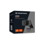 Imagen de la Conceptronic AMDIS01B cámara web con 2 MP, resolución de 1920 x 1080 píxeles, conexión USB 2.0 en color negro