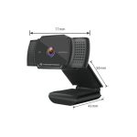 Cámara web Conceptronic AMDIS02B con resolución de 5 megapixeles (2592 x 1944) y conexión USB 2.0, en color negro. SKU: AMDIS02B