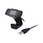 Cámara web Conceptronic AMDIS03B con resolución de 1280 x 720 píxeles, conexión USB 2.0 y color negro. Modelo AMDIS03B