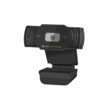 Cámara web Conceptronic AMDIS04B con resolución 1920 x 1080 píxeles, conexión USB 2.0 en color negro. SKU: AMDIS04B