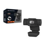 Cámara web Conceptronic AMDIS04B con resolución 1920 x 1080 píxeles, conexión USB 2.0 en color negro. SKU: AMDIS04B