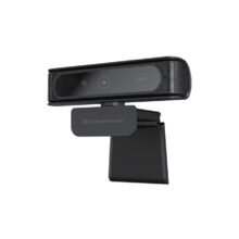 Cámara web Conceptronic modelo AMDIS09B con resolución de 2 megapíxeles y 1920 x 1080 píxeles en color negro con conexión USB 2.0