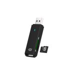 Conceptronic BIAN02B lector de tarjeta USB 3.2 Gen 1 Type-A en color negro, ideal para almacenamiento externo
