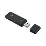 Conceptronic BIAN02B lector de tarjeta USB 3.2 Gen 1 Type-A en color negro, ideal para almacenamiento externo