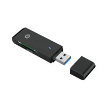Conceptronic BIAN02B lector de tarjeta USB 3.2 Gen 1 Type-A en color negro, ideal para almacenamiento externo