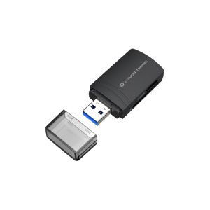 Lector de tarjeta USB Conceptronic BIAN06B con USB 3.2 Gen 1 Type-A en color negro. SKU BIAN06B. Para almacenamiento externo.