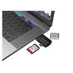 Lector de tarjeta USB Conceptronic BIAN06B con USB 3.2 Gen 1 Type-A en color negro. SKU BIAN06B. Para almacenamiento externo.