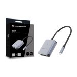 Imagen del Conceptronic BIAN08G, lector de tarjeta USB 3.2 Gen 2 Type-C en color gris