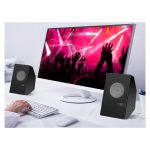 Altavoz Conceptronic BJORN02B negro de 2 vías, inalámbrico y alámbrico, con potencia de 6 W.