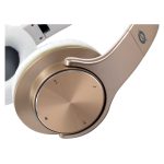 Auricular y casco Conceptronic CHSPBTNFCSPKG con Bluetooth, MicroUSB, color oro y blanco, diadema para llamadas y música