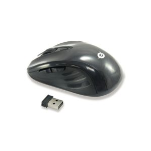 El Conceptronic ratón para viajes de mano derecha, modelo CLLM5BTRVWL, ofrece conectividad RF inalámbrica y sensor óptico de 1600 DPI, ideal para usuarios móviles.