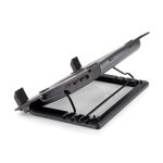 Base plegable de refrigeración Conceptronic para equipos portátiles, ajuste ergonómico, CNBCOOLSTAND1F