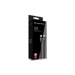 Imagen del cable USB Conceptronic modelo ETTA03B20, de 2 metros, compatible con USB 2.0 y equipado con conector USB C, en color negro.