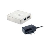 Conceptronic HUBBIES03W hub de interfaz USB 3.2 Gen 1, Micro-B, 5000 Mbit/s, Blanco