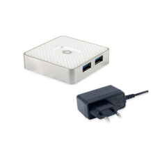 Conceptronic HUBBIES03W hub de interfaz USB 3.2 Gen 1, Micro-B, 5000 Mbit/s, Blanco