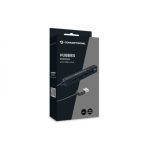 Hub USB 2.0 de la marca Conceptronic con capacidad de transferencia de 480 Mbit por segundo en color negro, SKU HUBBIES05B