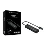 Imagen del Conceptronic HUBBIES06B, un hub de interfaz USB 3.2 Gen 1 (3.1 Gen 1) Type-A con una velocidad de 5000 Mbit/s en color negro. SKU: HUBBIES06B
