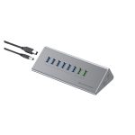 Adaptador Conceptronic HUBBIES18G USB 3.2 Gen 1 Type-B, 5000 Mbit/s, color gris, SKU HUBBIES18G