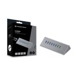 Adaptador Conceptronic HUBBIES18G USB 3.2 Gen 1 Type-B, 5000 Mbit/s, color gris, SKU HUBBIES18G