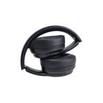 Conceptronic PARRIS03B, auriculares Bluetooth de diadema en color negro, compatibles con llamadas y música en modo inalámbrico y alámbrico.