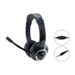 Auriculares alámbricos Conceptronic POLONA02B, diadema juego en color negro, diseñados para una experiencia de juego envolvente