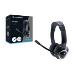 Auriculares alámbricos Conceptronic POLONA02BA con diadema para juegos en color negro