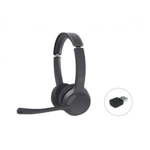 Auriculares Conceptronic POLONA04BA en color negro, diadema inalámbrica y alámbrica, conexión USB Tipo C y Bluetooth, ideales para llamadas y música