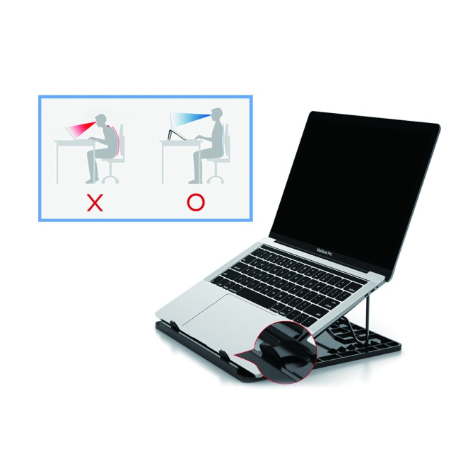 Conceptronic ERGO Laptop Cooling Stand Soporte para ordenador portátil Negro 39,6 cm (15.6″) 4 Conceptronic ERGO Laptop Cooling Stand comodidad y usabilidad