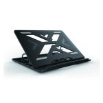 Soporte negro para ordenador portátil Conceptronic ERGO con refrigeración, apto para laptops de hasta 15.6 pulgadas, SKU: THANA03B