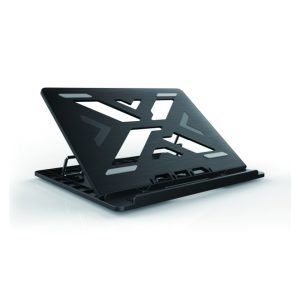Soporte negro para ordenador portátil Conceptronic ERGO con refrigeración, apto para laptops de hasta 15.6 pulgadas, SKU: THANA03B