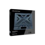 Soporte negro para ordenador portátil Conceptronic ERGO con refrigeración, apto para laptops de hasta 15.6 pulgadas, SKU: THANA03B