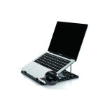 Soporte negro para ordenador portátil Conceptronic ERGO con refrigeración, apto para laptops de hasta 15.6 pulgadas, SKU: THANA03B
