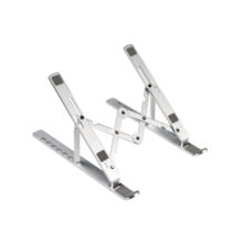 Imagen del soporte para ordenador portátil Conceptronic THANA04S Plata, ajustable para pantallas de 15.6 pulgadas SKU THANA04S