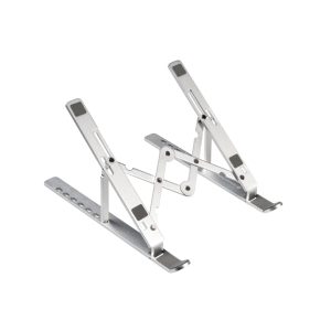 Imagen del soporte para ordenador portátil Conceptronic THANA04S Plata, ajustable para pantallas de 15.6 pulgadas SKU THANA04S