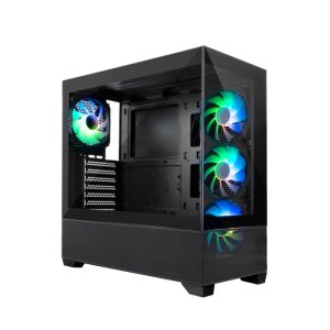 Imagen de la CoolBox Gaming Caja ATX modelo GA250 con USB-C 3.2, 4 Ventiladores ARGB y sin FTE, SKU COO-CHA-GA250-0