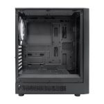 Vista de la CoolBox Gaming Caja ATX modelo GA450 Starlight Black con iluminación ARGB y puerto USB-C 3.2 Gen1. SKU: COO-CHA-GA450B-0