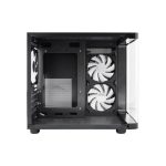 CoolBox GAMING Caja MATX modelo GM100 con puertos USB 3.2 Gen1 y tres ventiladores ARGB, SKU COO-CHA-GM100-0