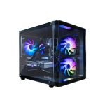 CoolBox GAMING Caja MATX modelo GM100 con puertos USB 3.2 Gen1 y tres ventiladores ARGB, SKU COO-CHA-GM100-0