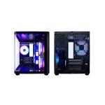 CoolBox GAMING Caja MATX modelo GM100 con puertos USB 3.2 Gen1 y tres ventiladores ARGB, SKU COO-CHA-GM100-0