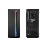 Caja de equipo ATX Deep Gaming modelo A200 con soporte USB 3.2 Gen1, iluminación ARGB y un ventilador Iris, SKU COO-DGC-A200-0