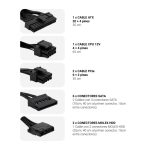 CoolBox Fuente de Alimentación ATX Powerline III 750W con 85% de eficiencia energética, compatible con voltajes de 115V y 230V. SKU: COO-FAPW3-750