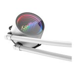 Refrigeración líquida CoolBox GAMING con iluminación ARGB, modelo Infinite Liquid240 en color blanco. SKU: COO-KRL240-4-ARW