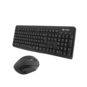 Kit CoolBox de teclado y ratón inalámbricos con conexión RF, modelo COO-KTR-02W